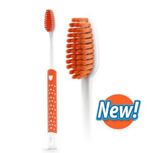 LuxeVita Classic - Durable Plastic Toothbrush (6 Pack )