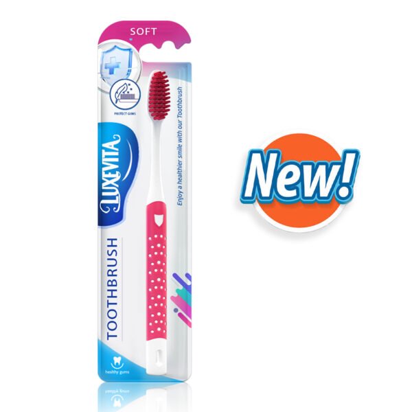 LuxeVita Classic - Durable Plastic Toothbrush (6 Pack ) - Image 2