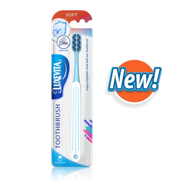 Triple-Line Comfort Toothbrush - 4 Pack Gentle Cleaning with Ergonomic Grip - Image 2